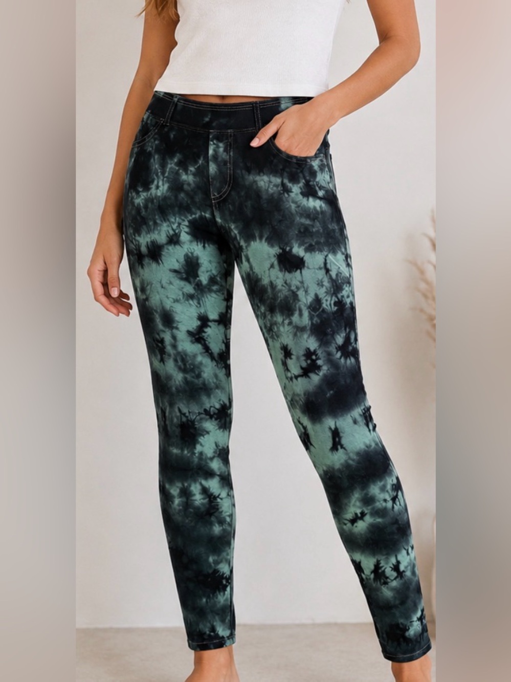 Hardtail tie dye jeggings - very stretchy - Size Large - NWOT